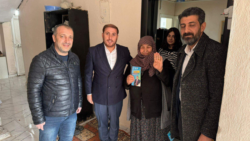 Murat Akbaş'ta Mehmet Salih Aydın'a destek çalışmasına katıldı