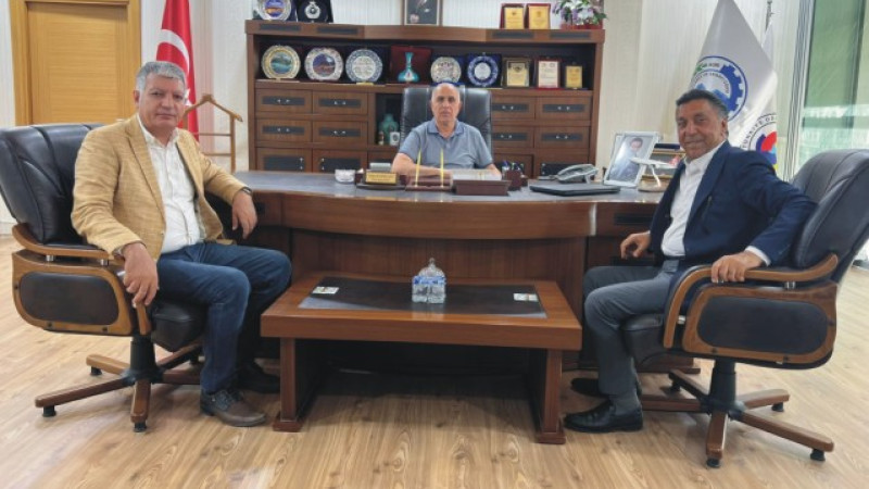 Seyit Ateş’ten ATSO Başkanı Saim Alpaslan’a Ziyaret