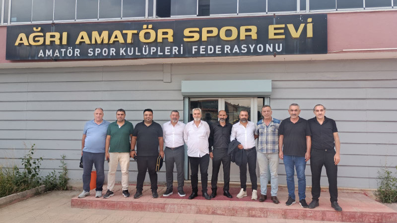 Ağrı 1970 Spor Kulüp Başkanı Ufuk Balkis’ten ASKF’ye Ziyaret