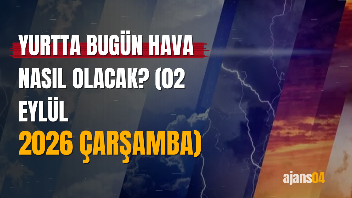 Yurtta bugün hava nasıl olacak? (02 Eylül 2026 Çarşamba)