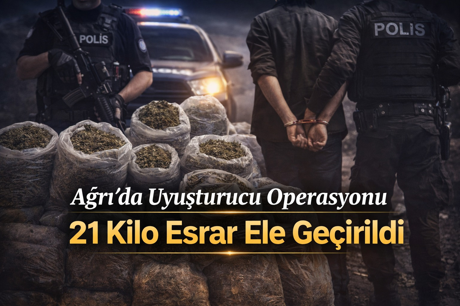 Ağrı’da Uyuşturucu Operasyonu: 21 Kilo Esrar Ele Geçirildi