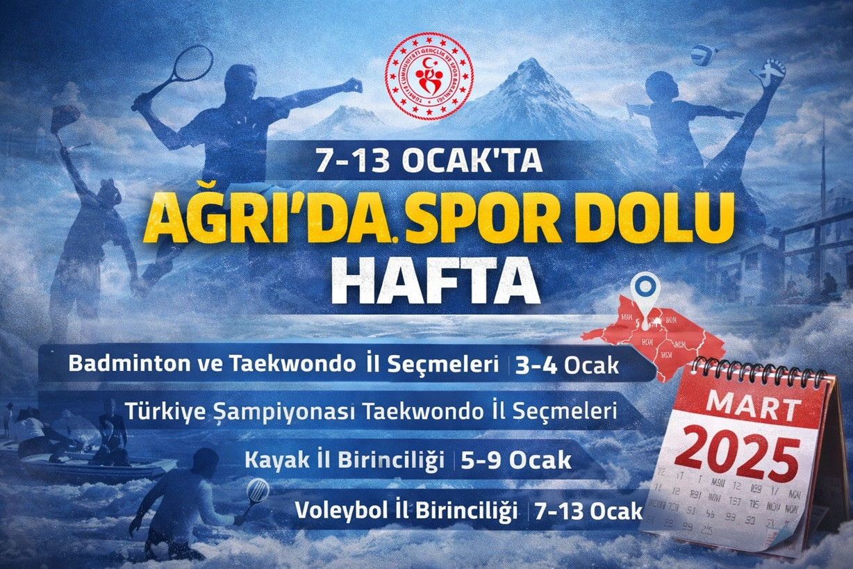 Ağrı’da Spor Dolu Hafta: 7–13 Ocak’ta Birbirinden Önemli Organizasyonlar