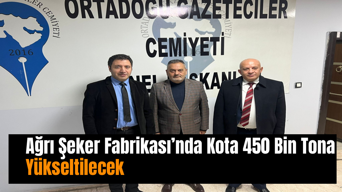 Ağrı Şeker Fabrikası’nda Kota 450 Bin Tona Yükseltilecek