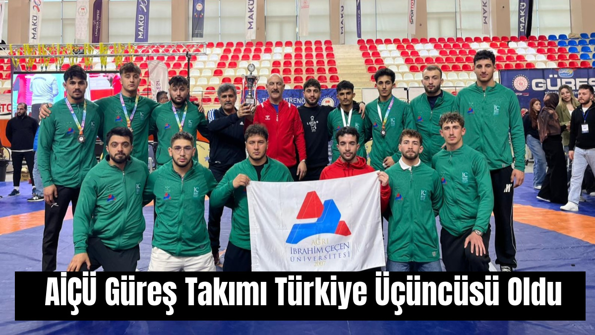 AİÇÜ Güreş Takımı Türkiye Üçüncüsü Oldu