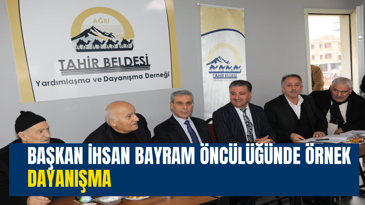 BAŞKAN İHSAN BAYRAM ÖNCÜLÜĞÜNDE ÖRNEK DAYANIŞMA
