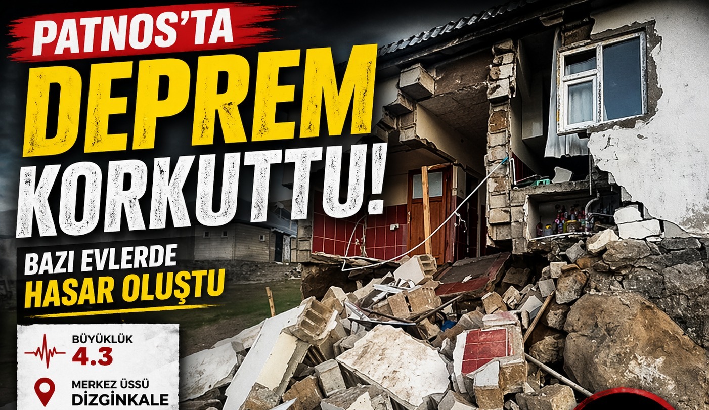 Patnos Depreminde Bazı Evlerde Hasar Oluştu