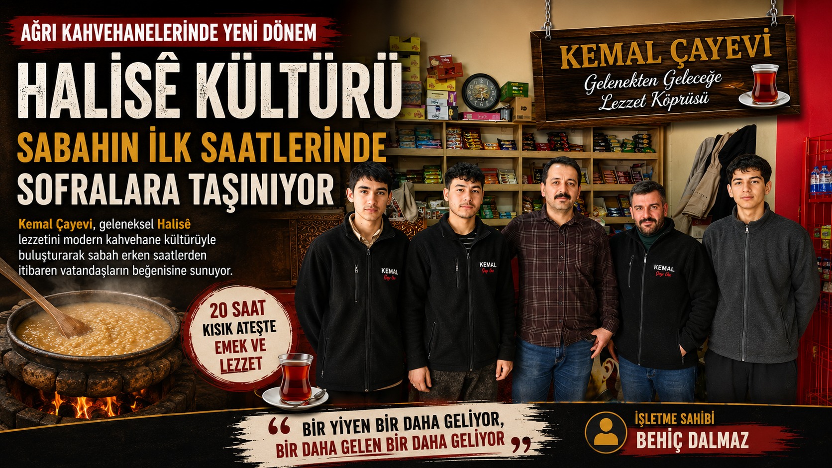 Ağrı Kahvehanelerinde Yeni Dönem: Halisê Kültürü Sabahın İlk Saatlerinde Sofralara Taşınıyor