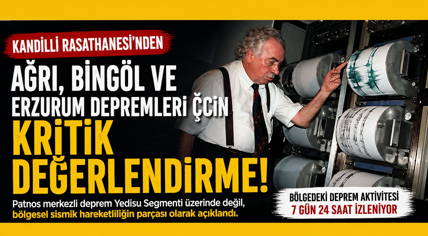 Kandilli’den Ağrı, Bingöl ve Erzurum Depremleri İçin Kritik Değerlendirme