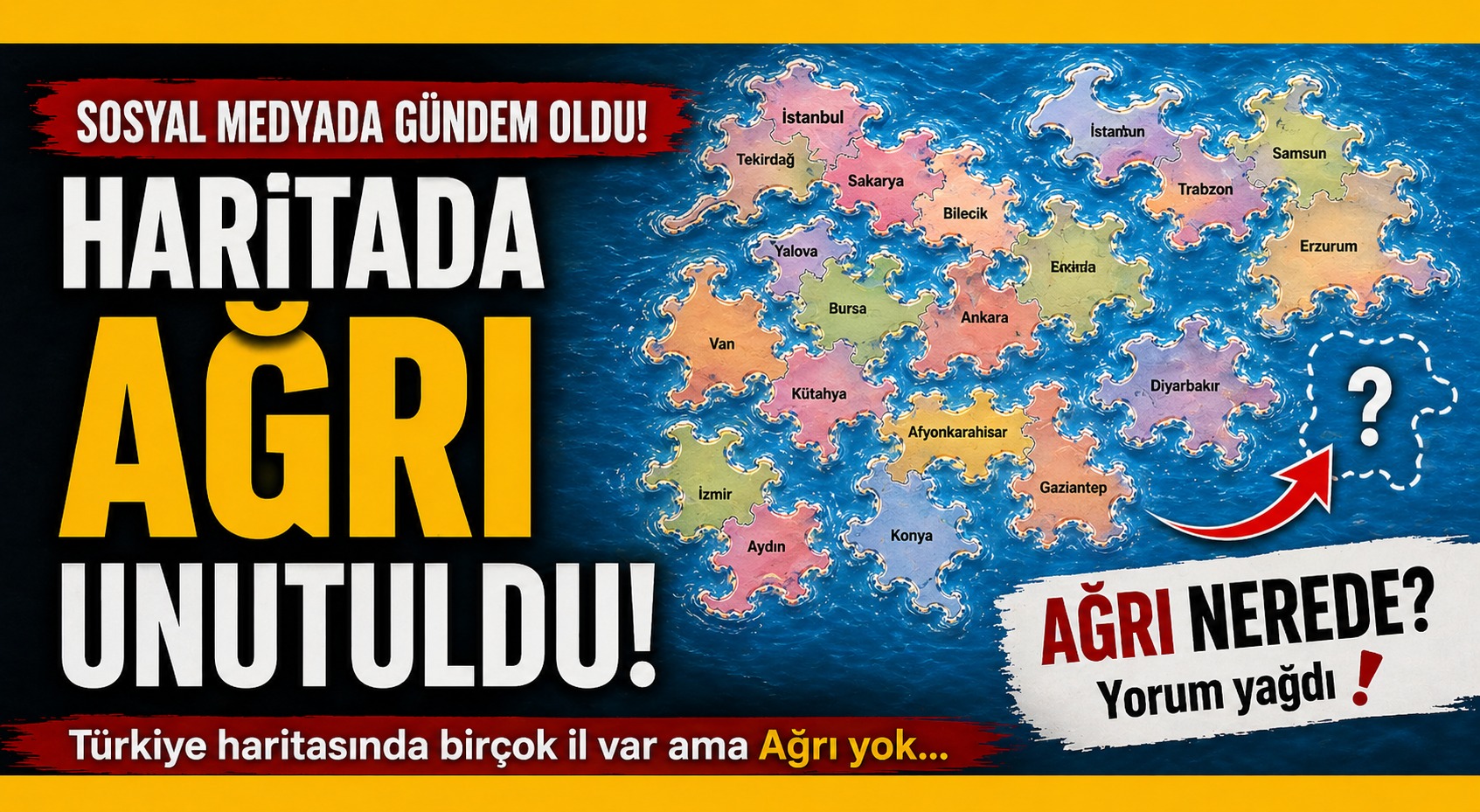 Sosyal Medyada Gündem Oldu: “Ağrı Nerede?”