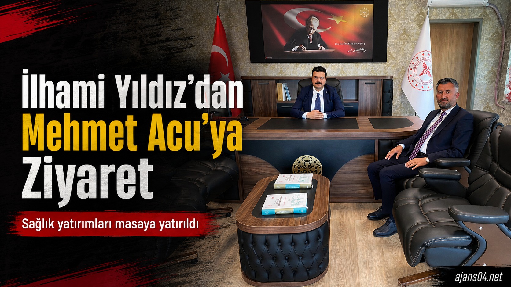 AK Parti Ağrı İl Başkanı İlhami Yıldız’dan İl Sağlık Müdürü Dr. Mehmet Acu’ya Ziyaret