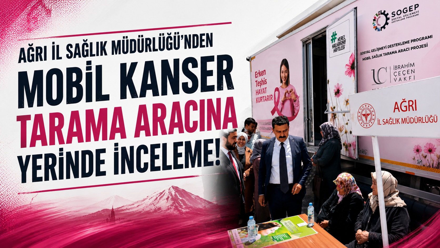 Ağrı İl Sağlık Müdürlüğü’nden Mobil Kanser Tarama Hizmetlerine Yerinde İnceleme
