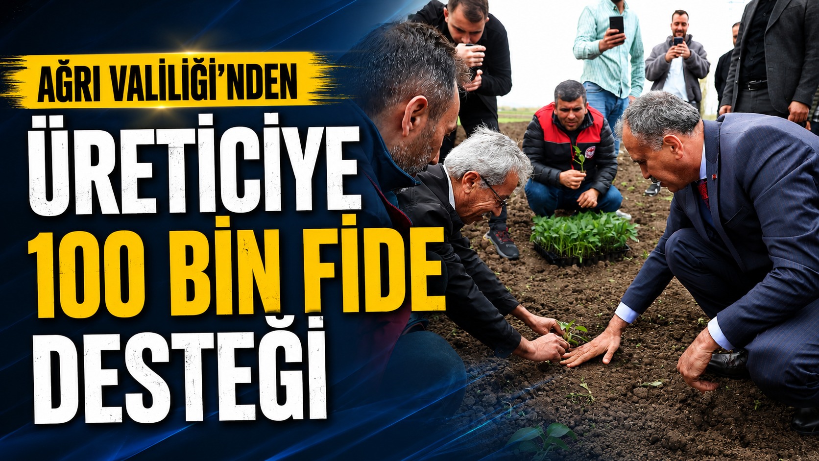 Ağrı Valiliği’nden Aşkale Köyü’nde 100 Bin Fide Desteği