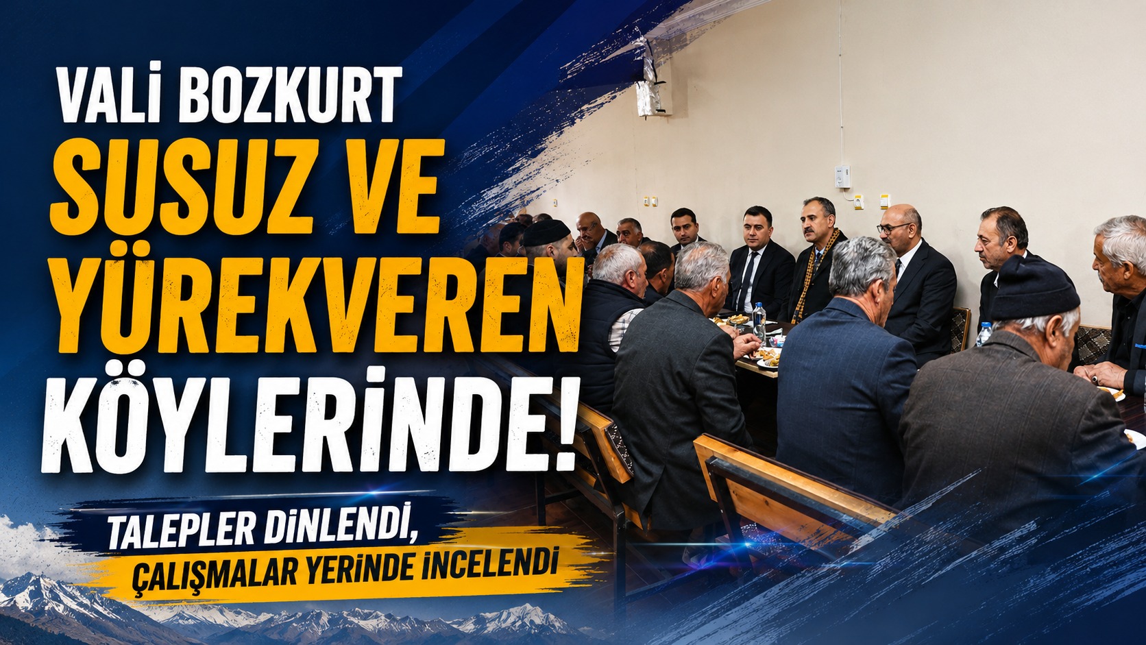 Ağrı Valiliği’nden Patnos Köylerinde Yerinde İnceleme
