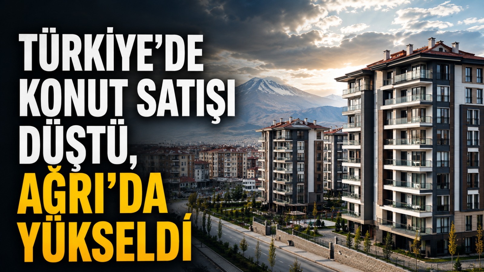 Türkiye’de Konut Satışı Düştü, Ağrı’da Yükseldi
