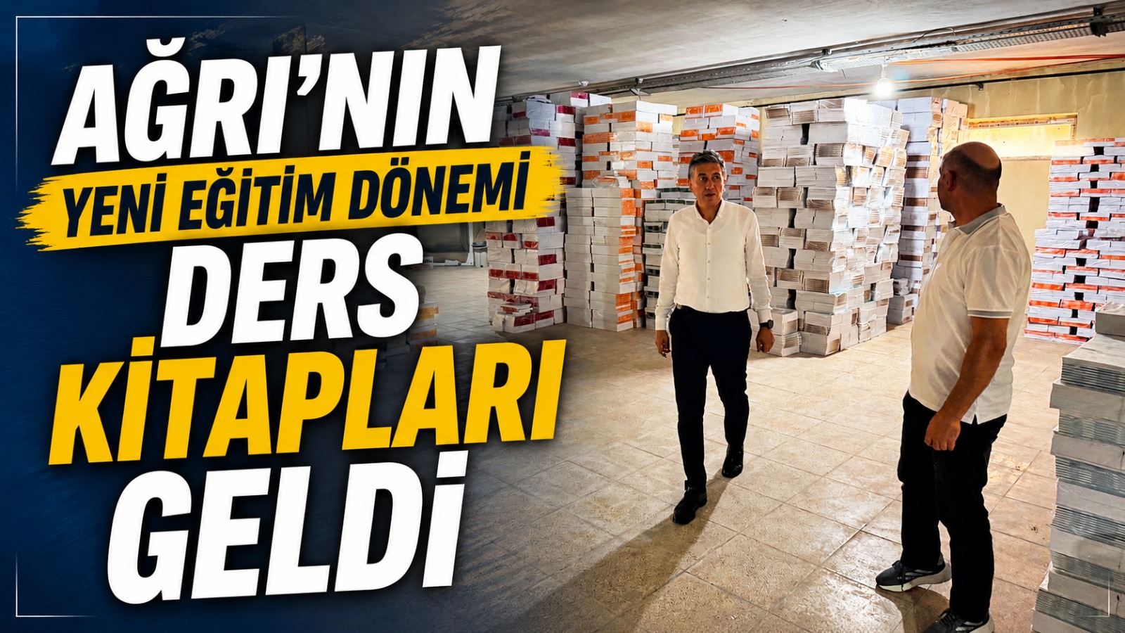 Ağrı İl Milli Eğitim Müdürlüğü’nde Yeni Eğitim Yılı Hazırlığı: Ders Kitapları Geldi