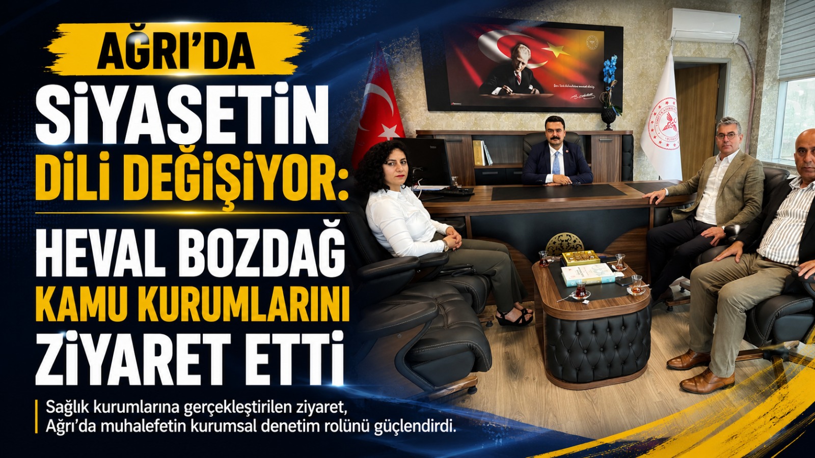 DEM Parti Ağrı Milletvekili Heval Bozdağ’dan Sağlık Kurumlarına Dikkat Çeken Ziyaret