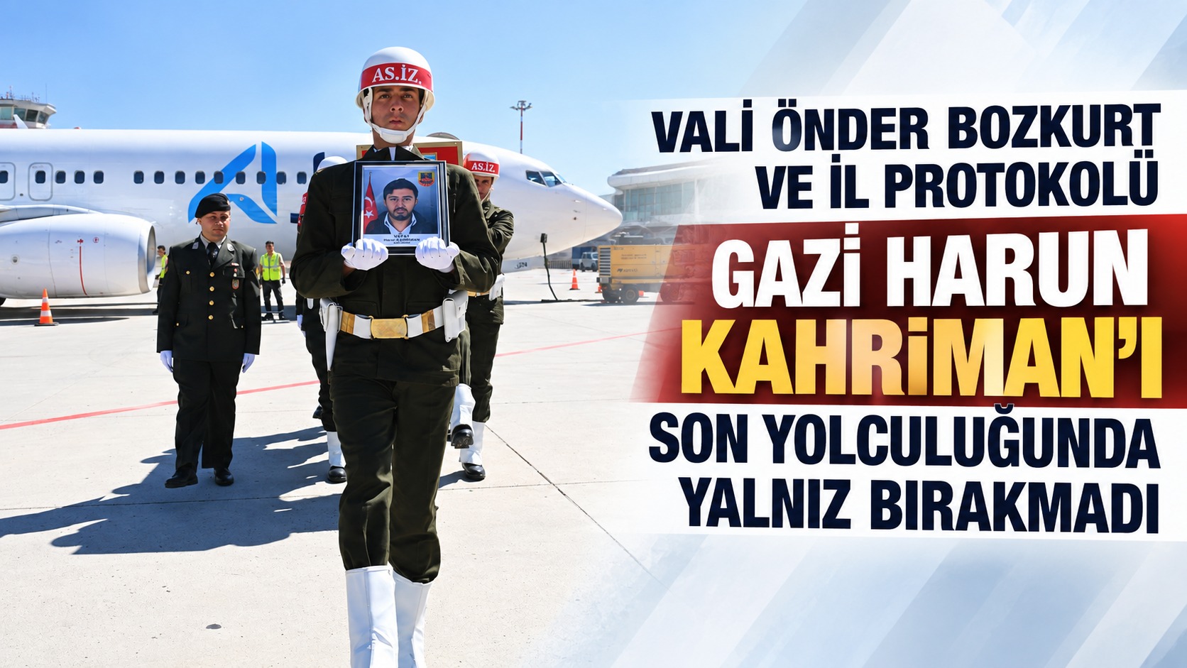Vali Önder Bozkurt, Gazi Harun Kahriman’ı Son Yolculuğunda Yalnız Bırakmadı