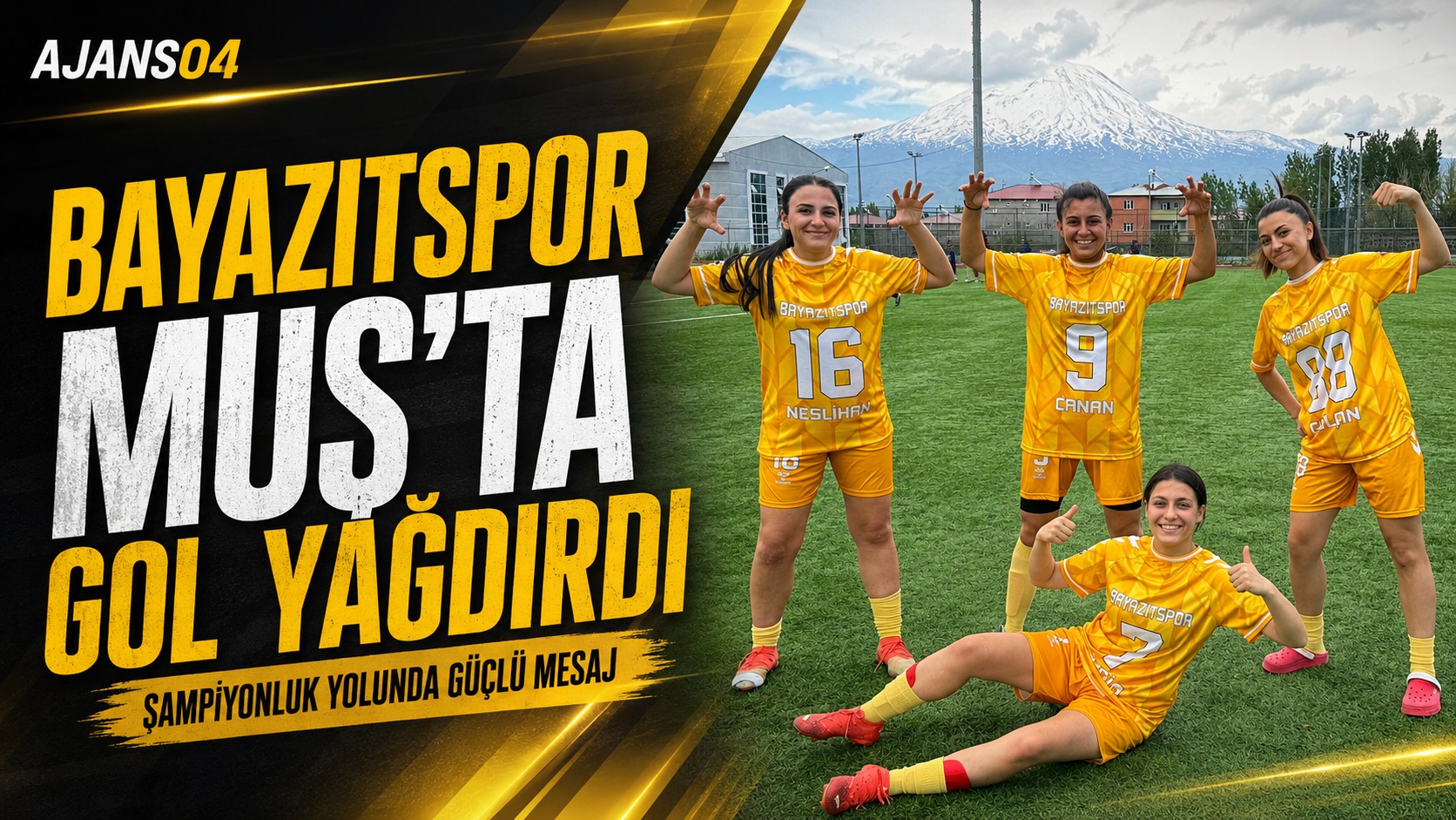 Bayazıtspor Muş’ta Gol Oldu Yağdı