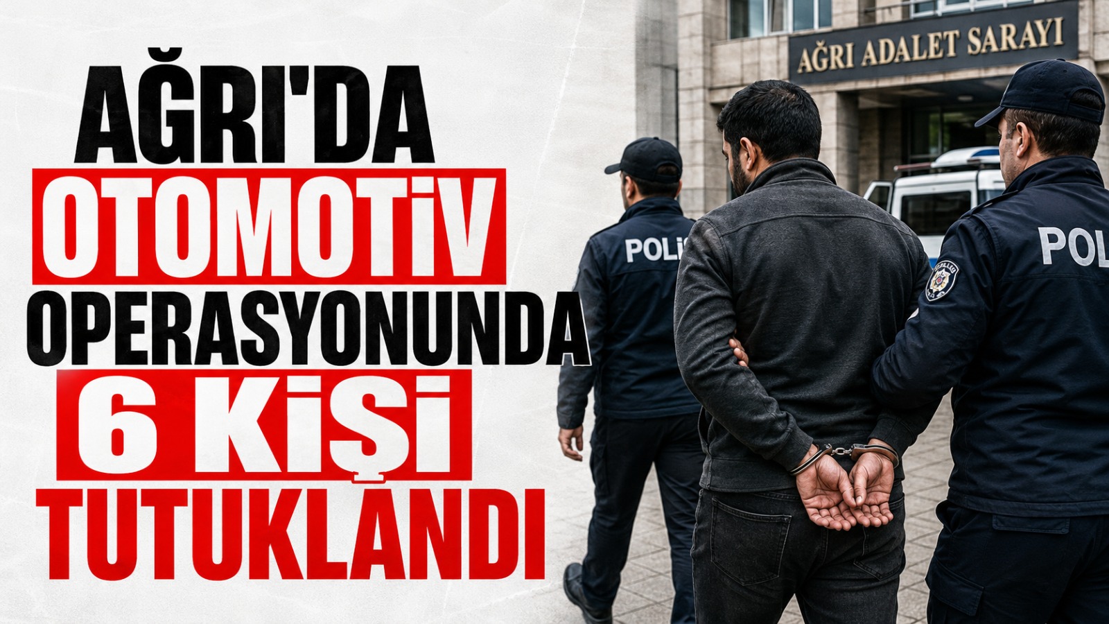 Ağrı’daki Otomotiv Operasyonunda 6 Şüpheli Tutuklandı