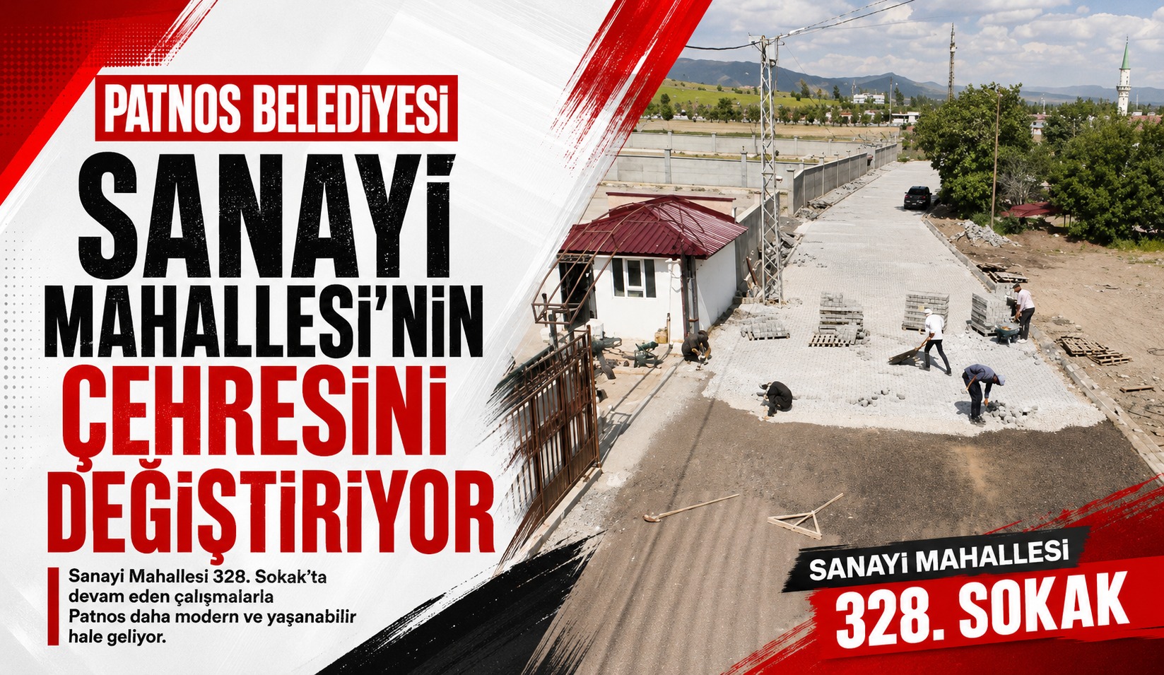 # Patnos Belediyesi Sanayi Mahallesi’nin Çehresini Değiştiriyor