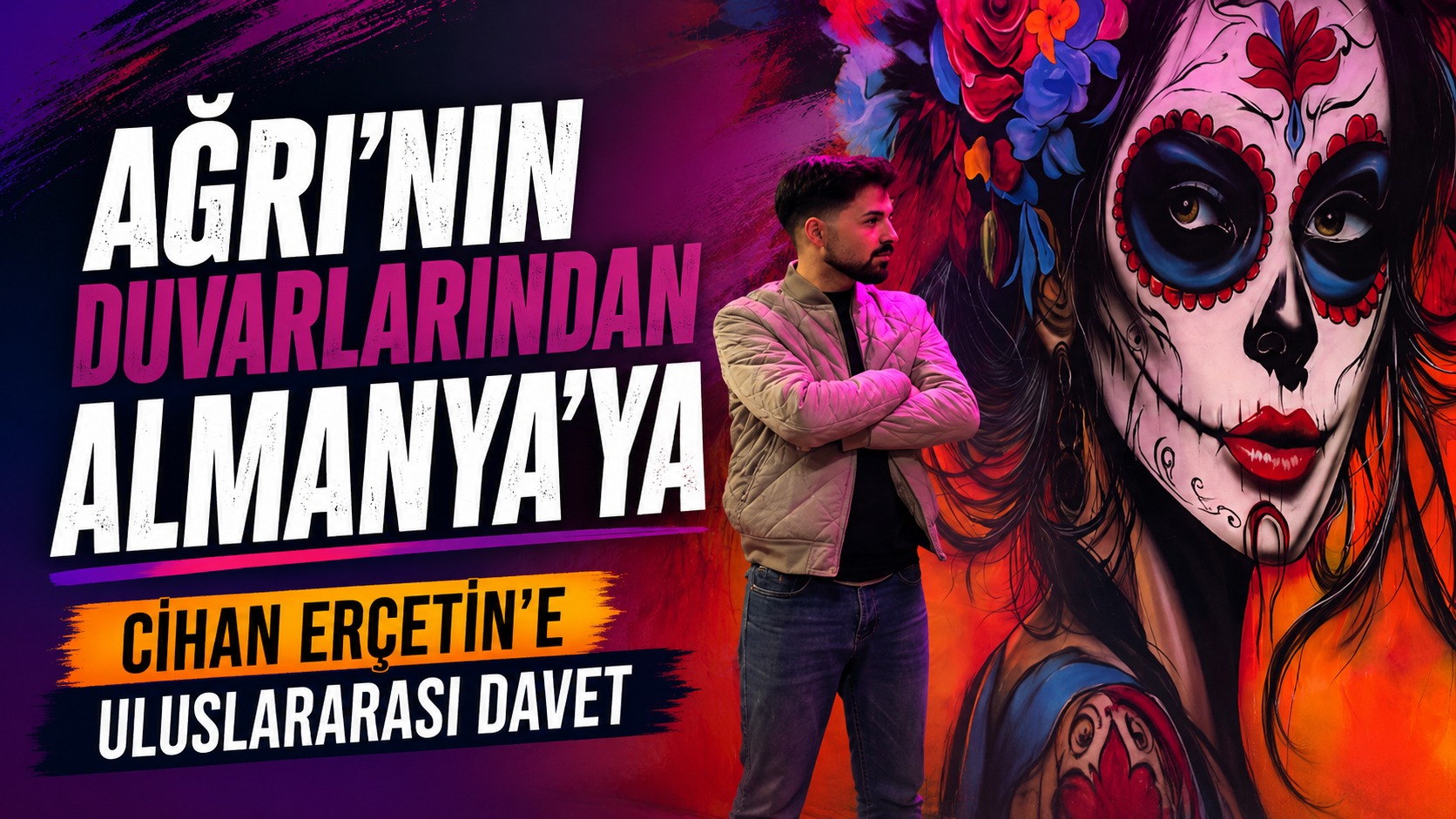Patnoslu Graffiti Sanatçısı Cihan Erçetin’e Almanya’dan Uluslararası Davet