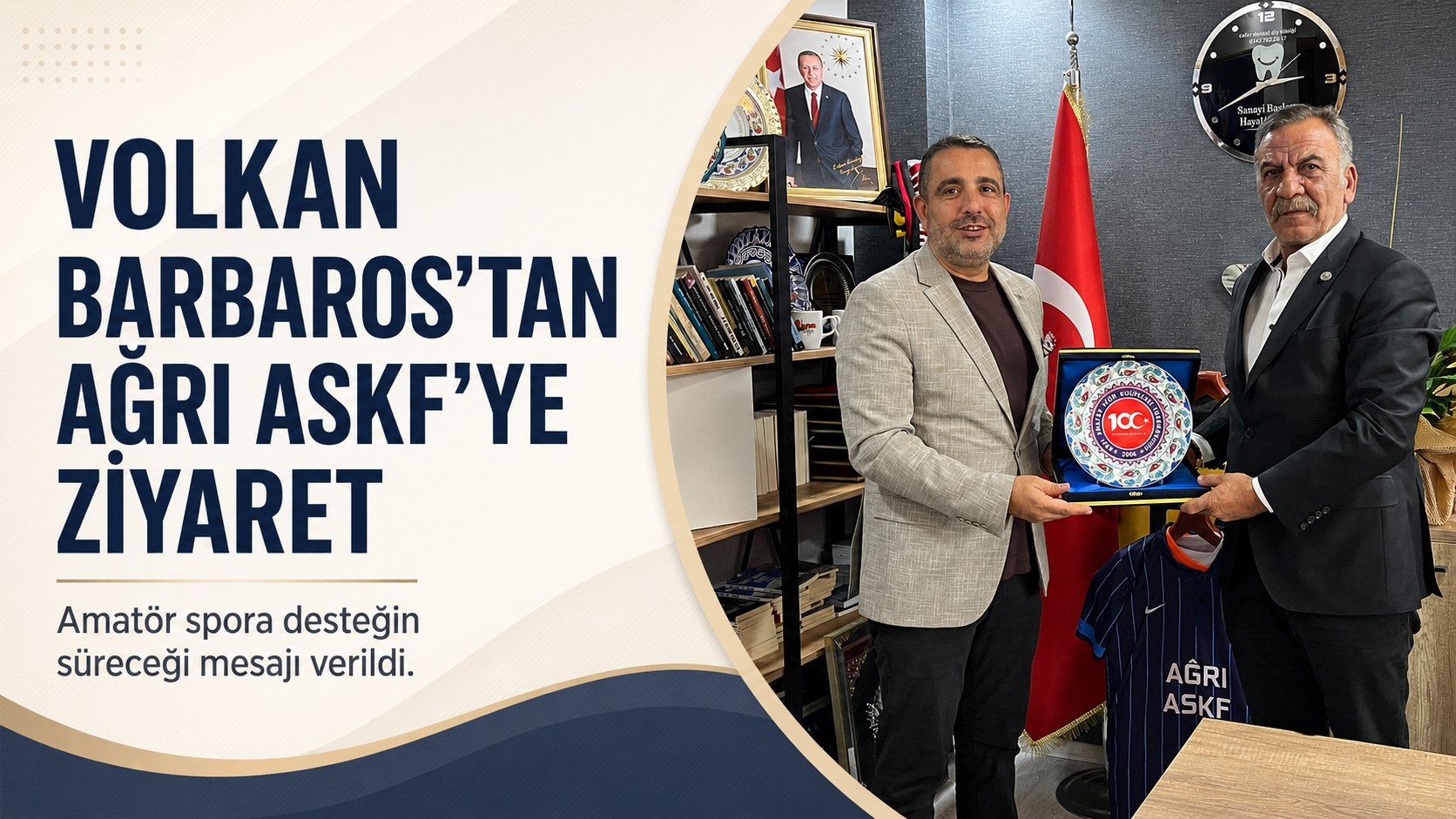 Volkan Barbaros’tan Ağrı ASKF’ye Ziyaret: “Bu Çocuklar Bizim Evlatlarımız”