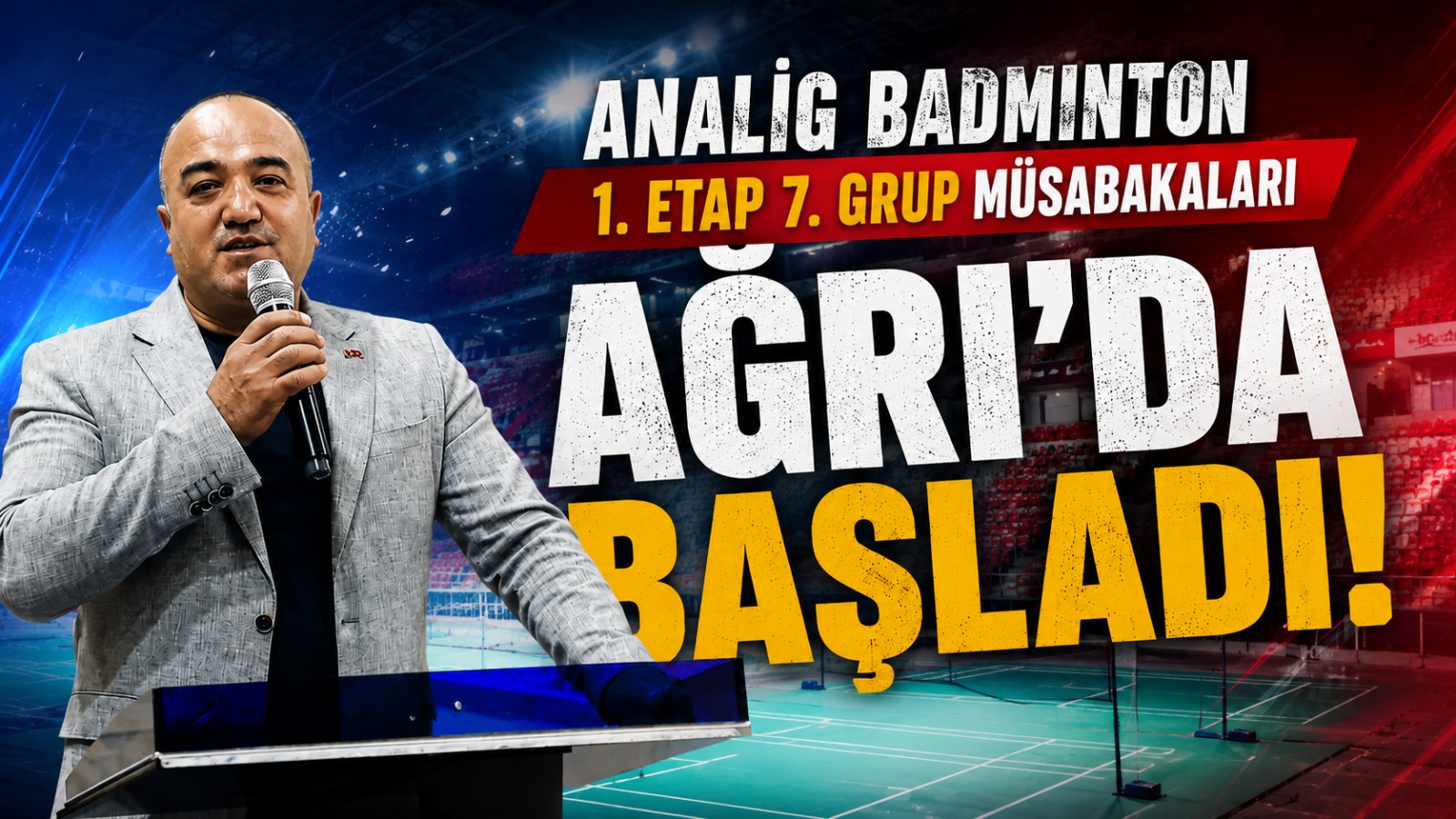 Ağrı Gençlik ve Spor İl Müdürlüğü ANALİG Badminton Müsabakalarına Ev Sahipliği Yapıyor