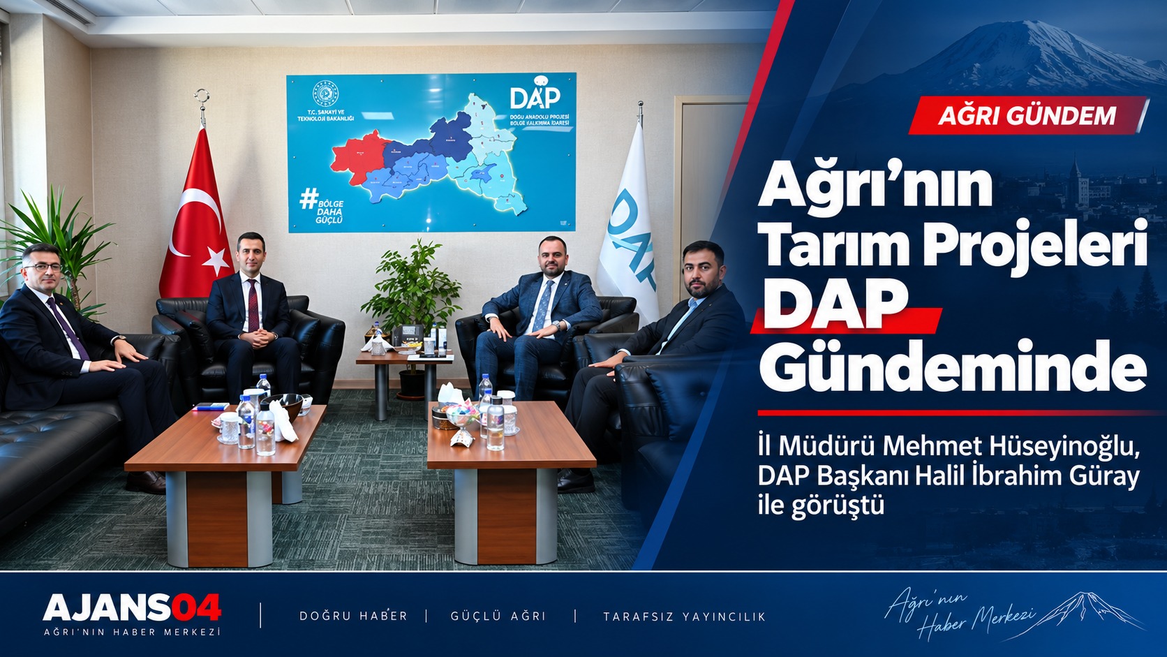 Ağrı’nın Tarım Projeleri DAP Gündeminde Ele Alındı