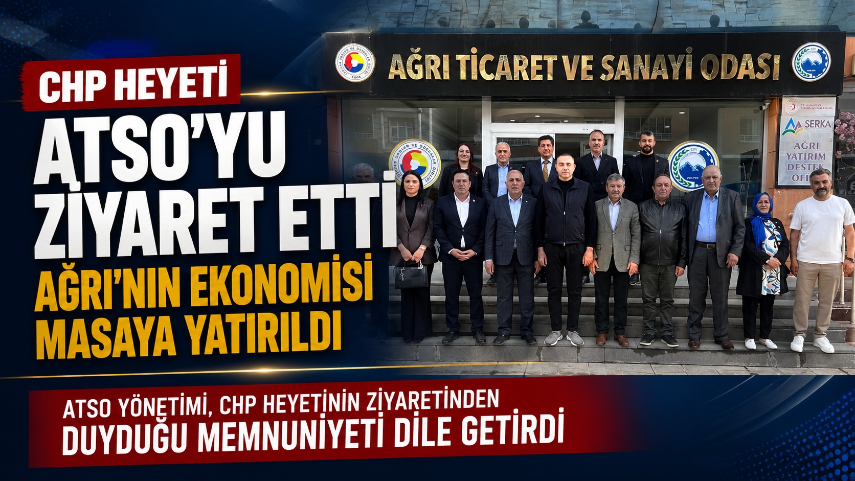 ATSO’dan CHP Heyetine Nazik Ziyaret Teşekkürü