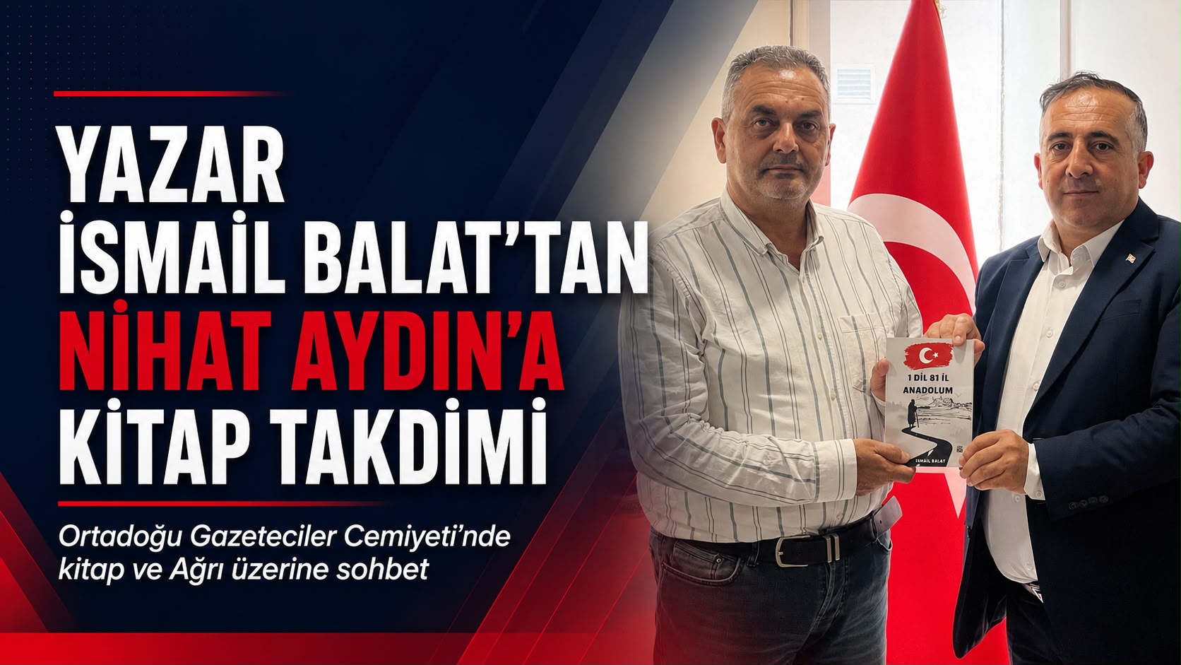 Ortadoğu Gazeteciler Cemiyeti’ne İsmail Balat’tan Kitaplı Ziyaret