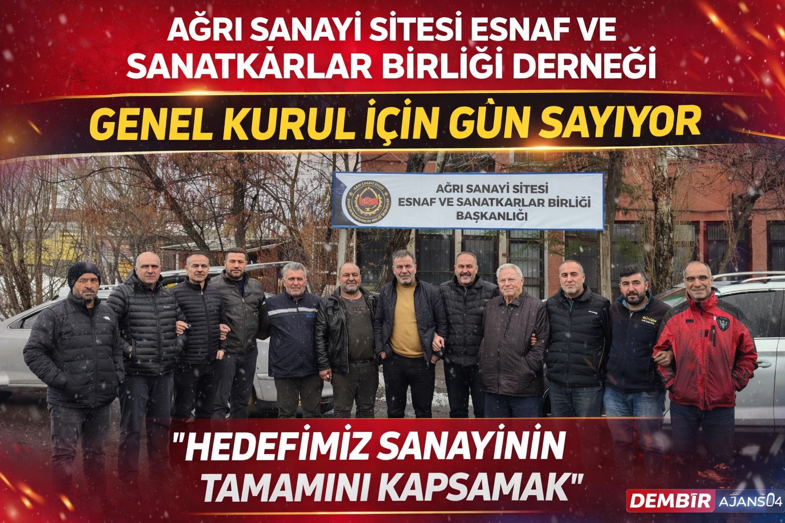 Ağrı Sanayi Sitesi Esnaf ve Sanatkârlar Birliği Derneği Genel Kurul İçin Gün Sayıyor