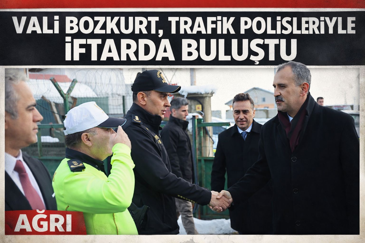 Vali Bozkurt, Trafik Polisleriyle İftarda Buluştu