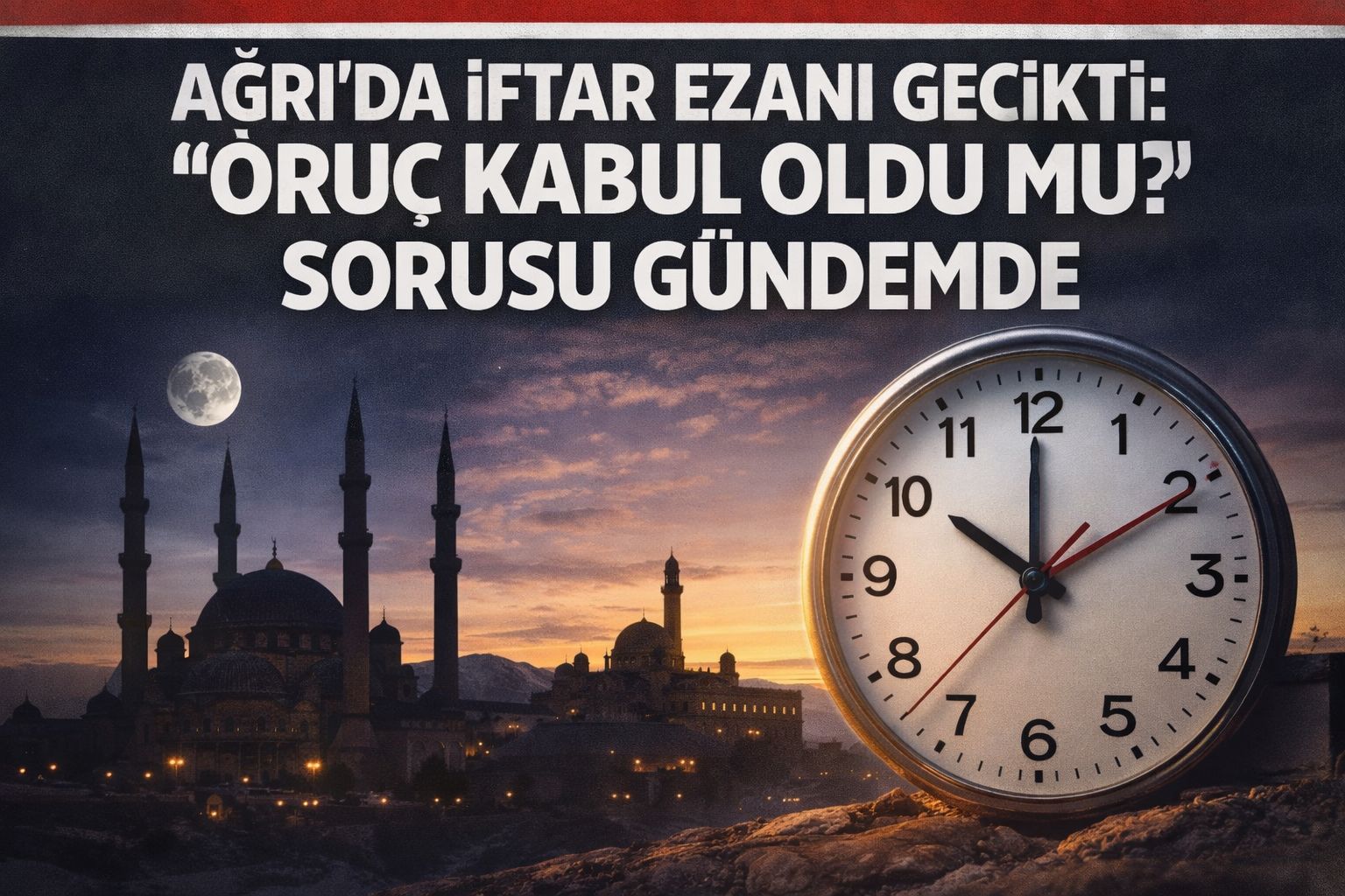 Ağrı’da İftar Ezanı Gecikti: “Oruç Kabul Oldu mu?” Sorusu Gündemde