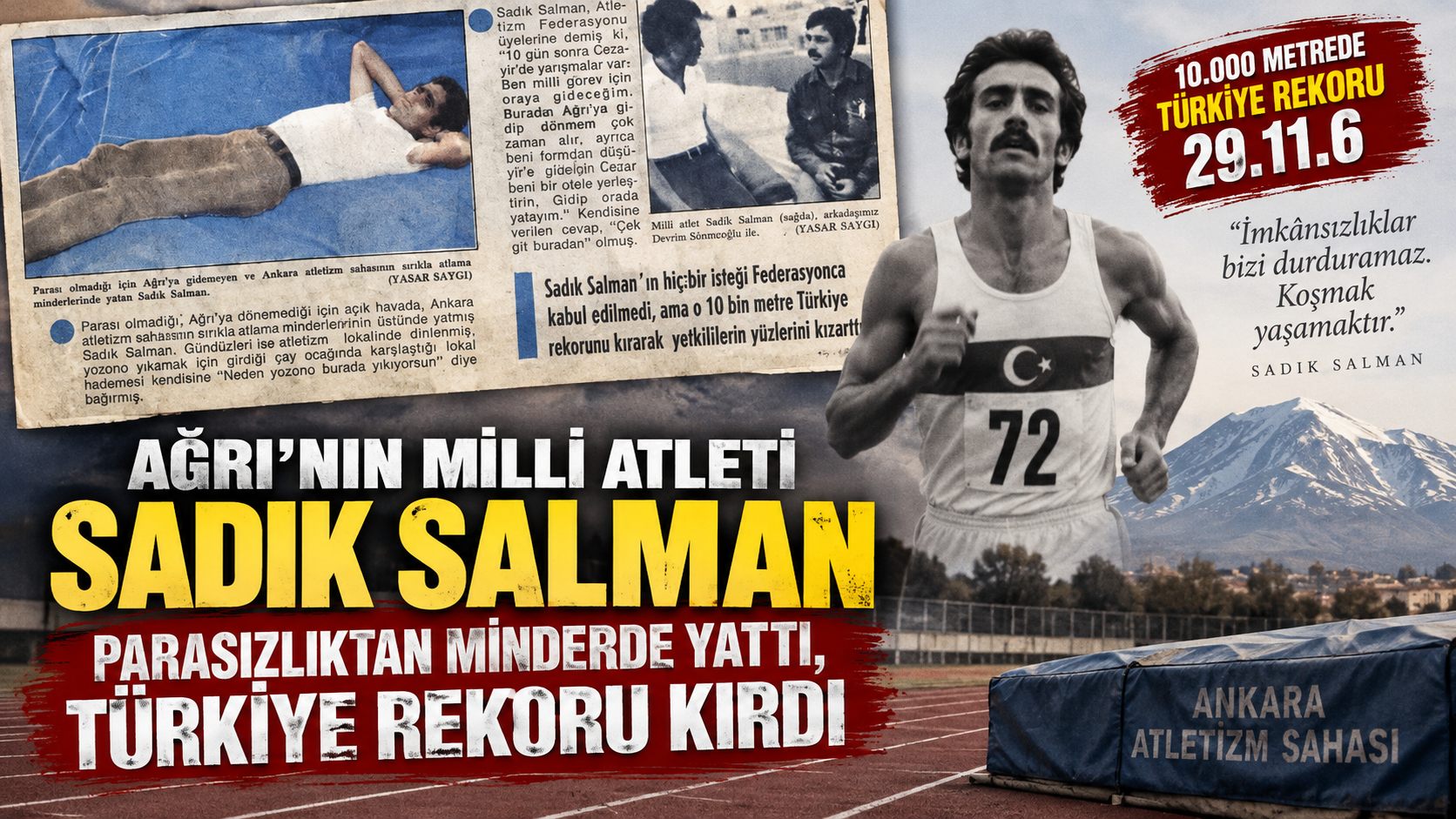 Ağrı’nın Milli Atleti Sadık Salman: Parasızlıktan Minderde Yattı, Türkiye Rekoru Kırdı