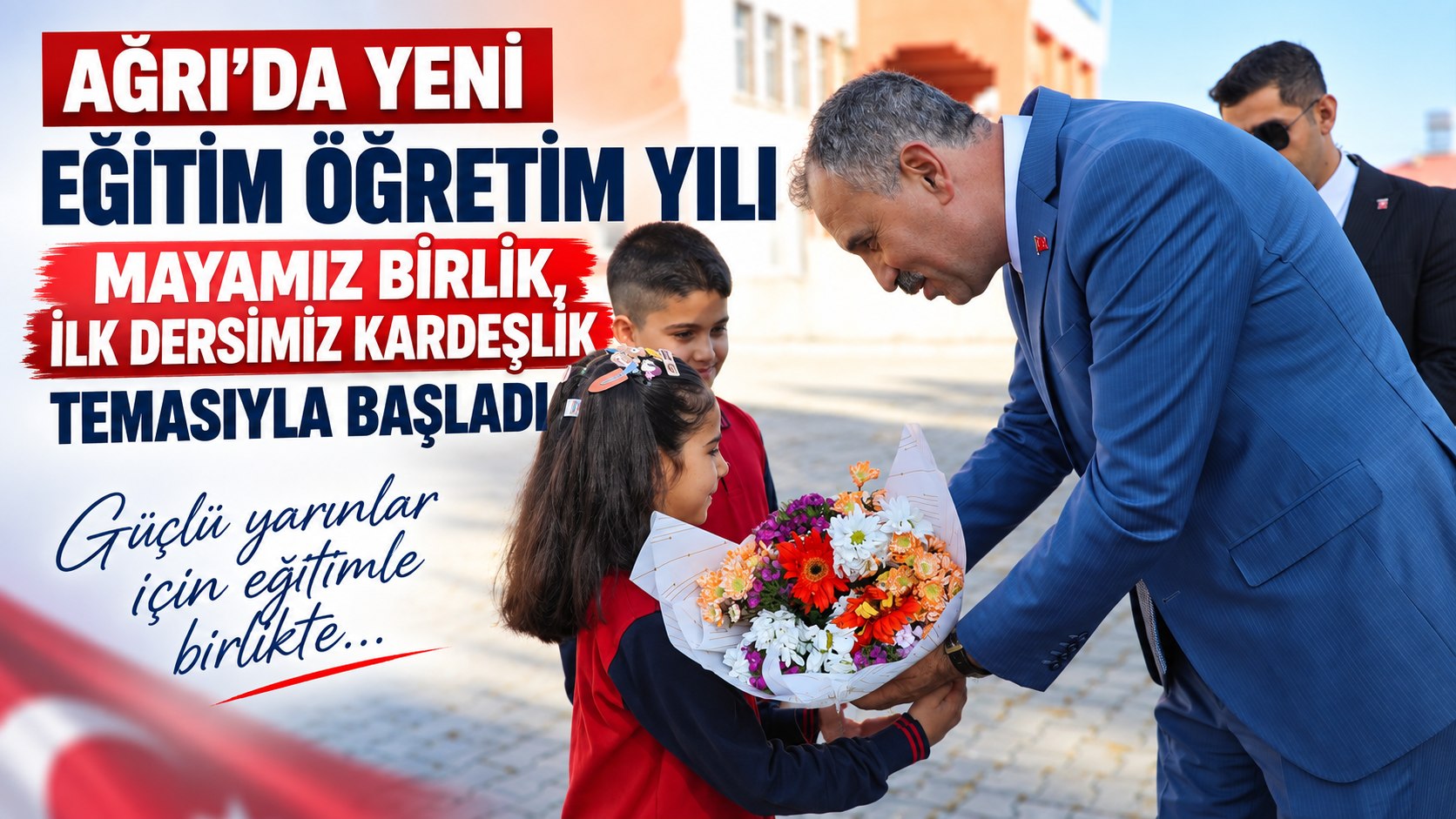 Ağrı'da Yeni Eğitim Yılı Heyecanı: İlk Zili Vali Bozkurt Çaldı