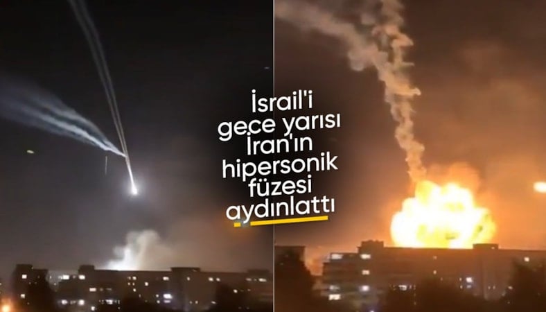 İran'ın fırlattığı hipersonik füzeler İsrail'in kalbinde patladı