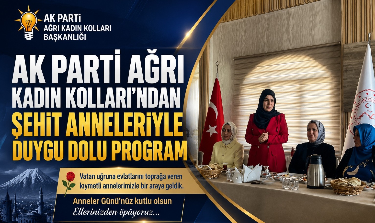 AK Parti Ağrı Kadın Kolları’ndan Şehit Anneleriyle Duygu Dolu Program