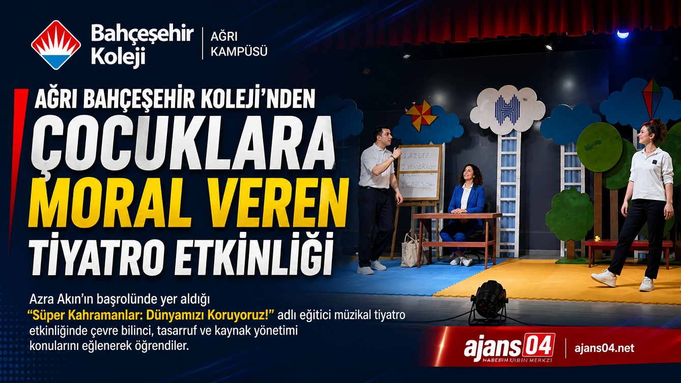 Ağrı Bahçeşehir Koleji’nden Çocuklara Moral Veren Tiyatro Etkinliği