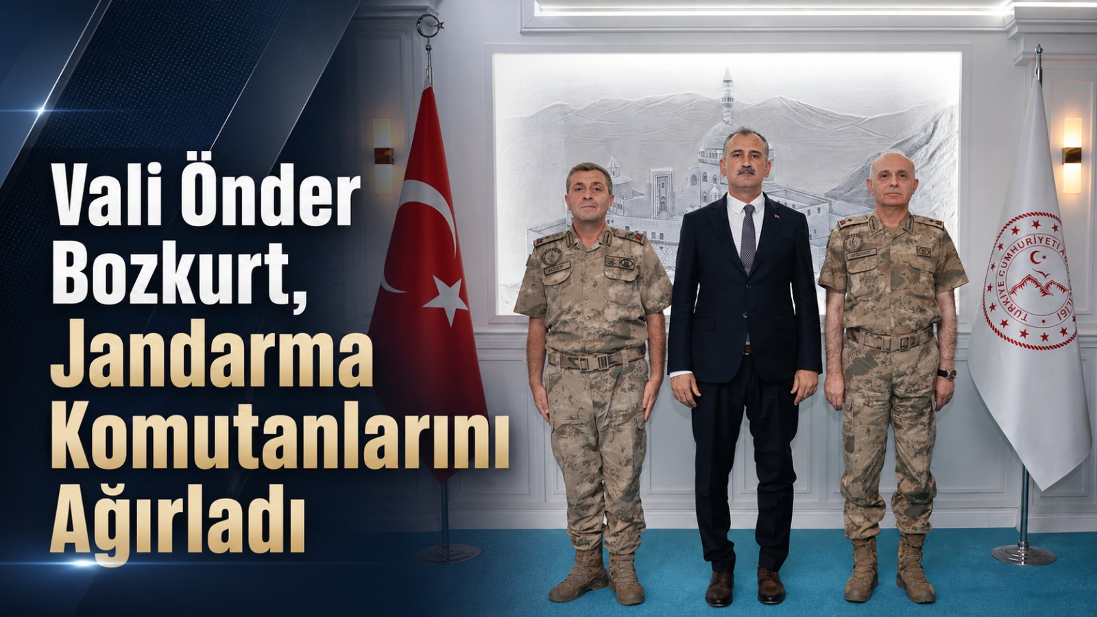 Ağrı Valiliği’nde Jandarma Heyetiyle Güvenlik Görüşmesi