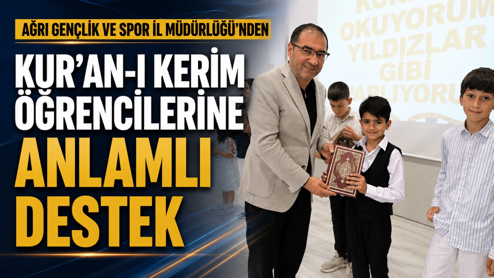 Ağrı Gençlik ve Spor İl Müdürlüğünden Kur’an-ı Kerim Öğrencilerine Anlamlı Destek