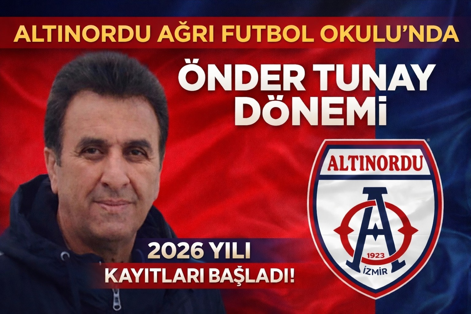 Altınordu Ağrı Futbol Okulu’nda Önder Tunay Dönemi Başladı