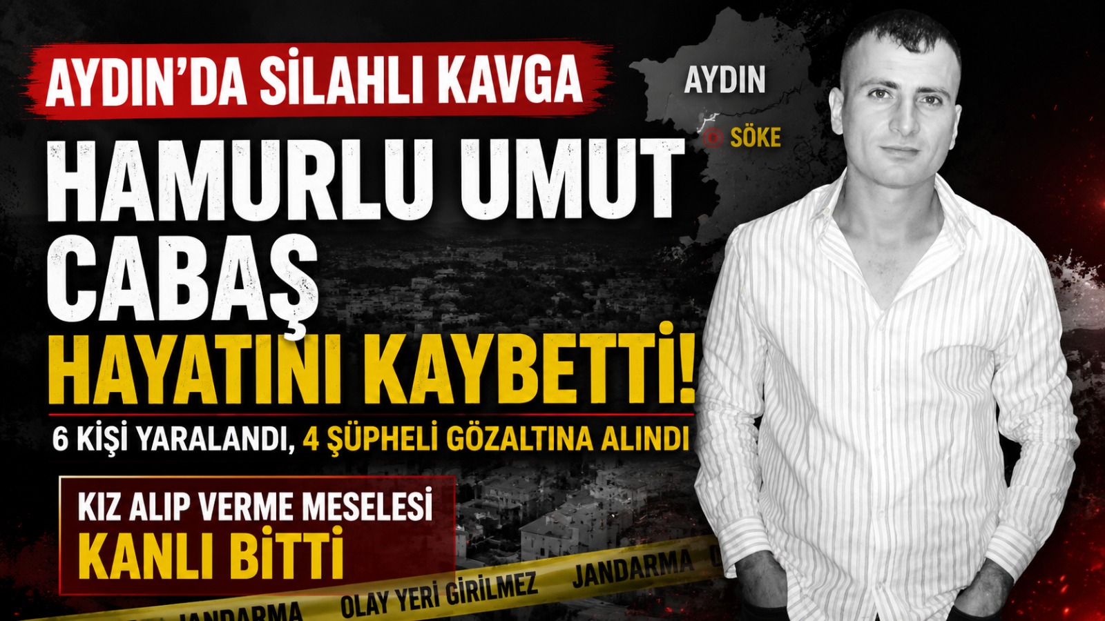 Aydın’daki Silahlı Kavgada Hamurlu Umut Cabaş Hayatını Kaybetti