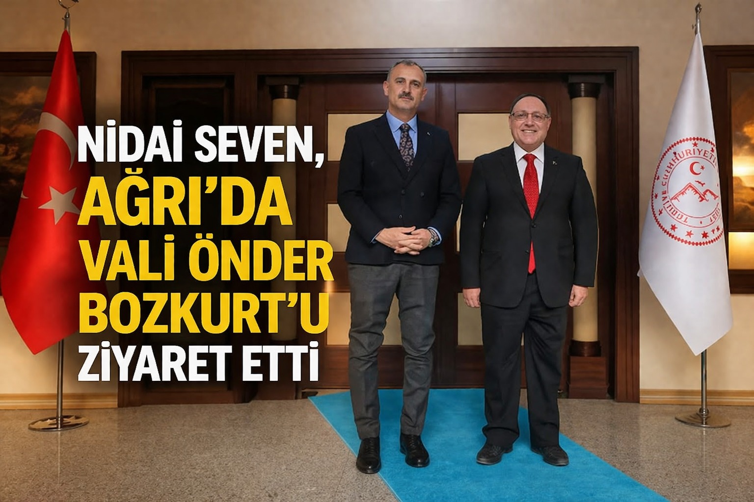 Nidai Seven, Vali Önder Bozkurt’u Ziyaret Etti