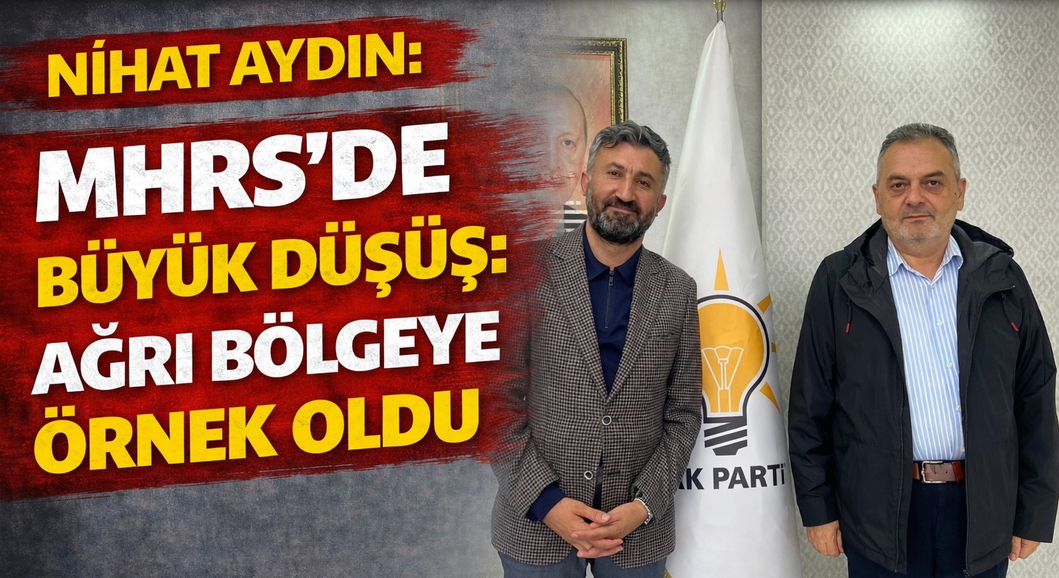 Nihat Aydın; MHRS’de büyük düşüş: Ağrı bölgeye örnek oldu