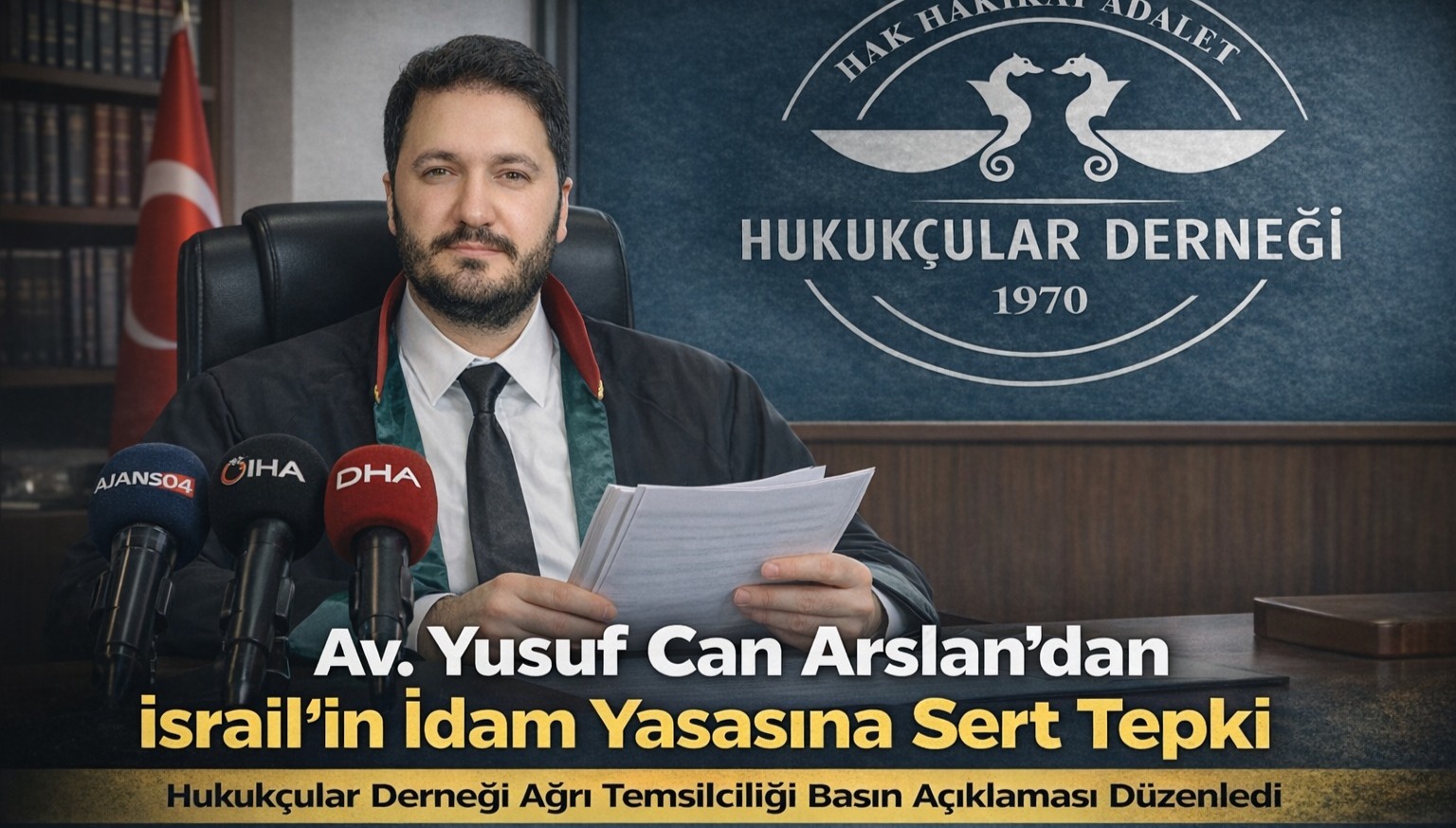 Av. Yusuf Can Arslan’dan İsrail’in İdam Yasasına Tepki