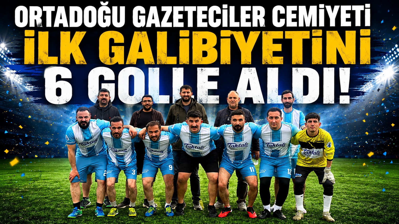 Ortadoğu Gazeteciler Cemiyeti İlk Galibiyetini 6 Golle Aldı