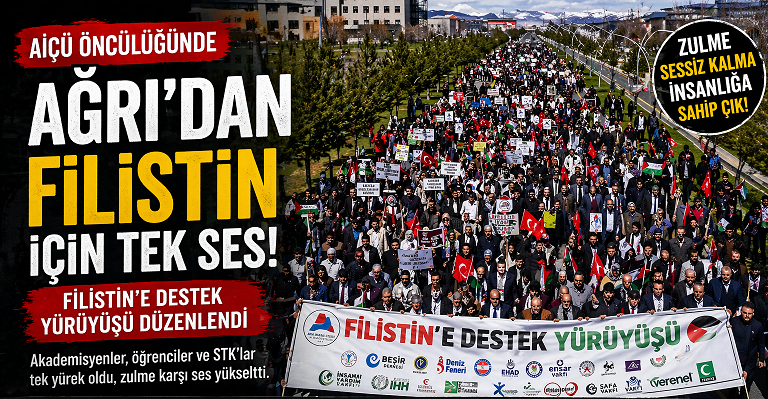 Ağrı’dan Filistin İçin Tek Ses