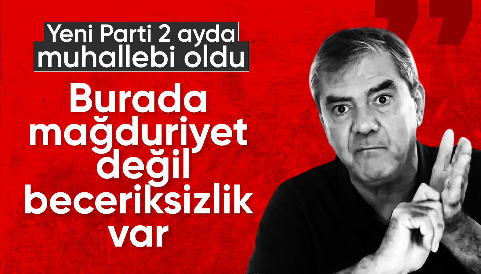 Yılmaz Özdil: Yeni Parti, İsim Kriziyle İki Ayda Çözümsüz Hale Geldi