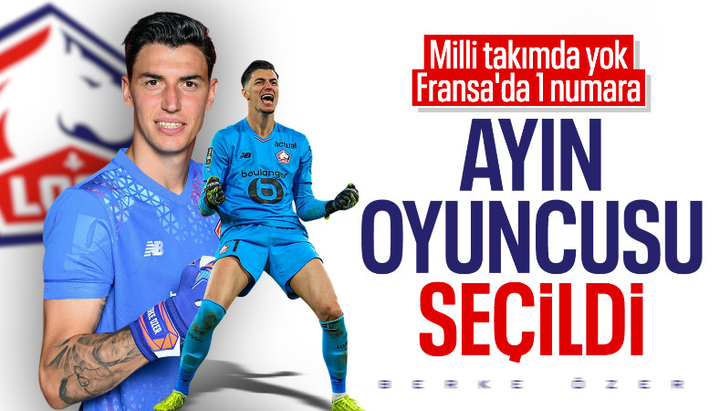 Berke Özer, Lille'de Ayın Futbolcusu Ödülünü Kazandı!