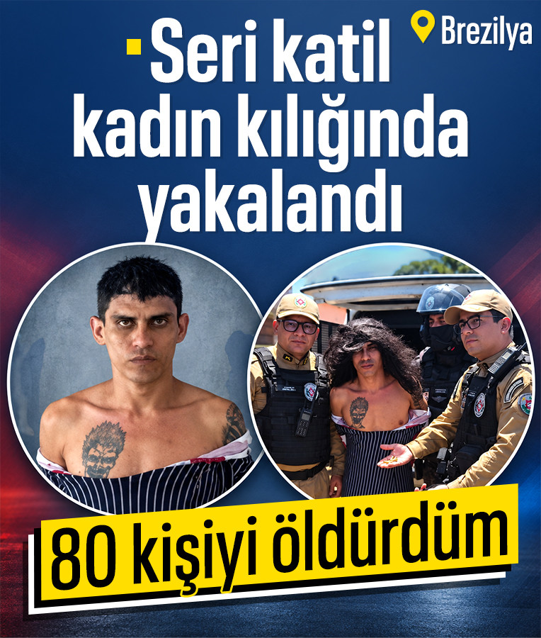 Brezilyalı Seri Katil Jorlan Lopes da Silva Kadın Kılığında Yakalandı